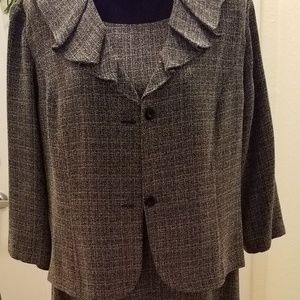 Women's Black and Gray tweet jacket dress